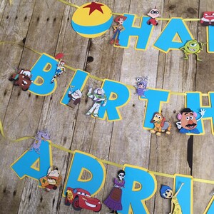 Pixar Birthday Banner/pixar Party/pixar Theme/pixar Decorations/pixar ...