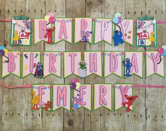 Personalized kids' birthday banner, birthday banner, party decor, Birthday party decorations