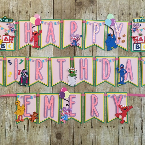 Personalized kids' birthday banner, birthday banner, party decor, Birthday party decorations