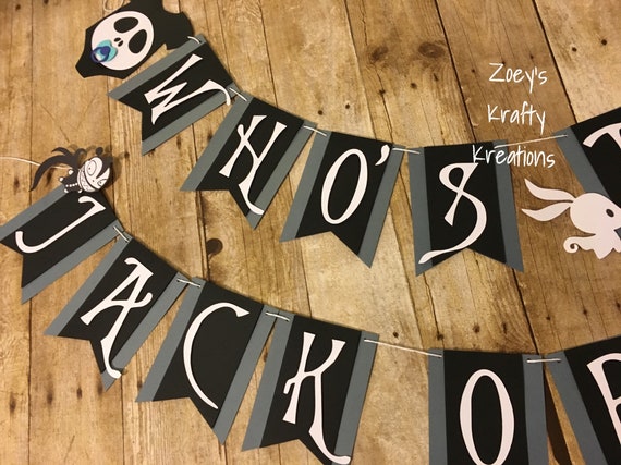 Nightmare Before Christmas Gender Reveal Banner/It's A | Etsy