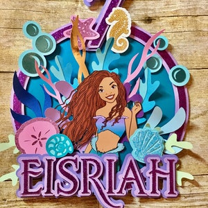 The little Mermaid Live action cake topper