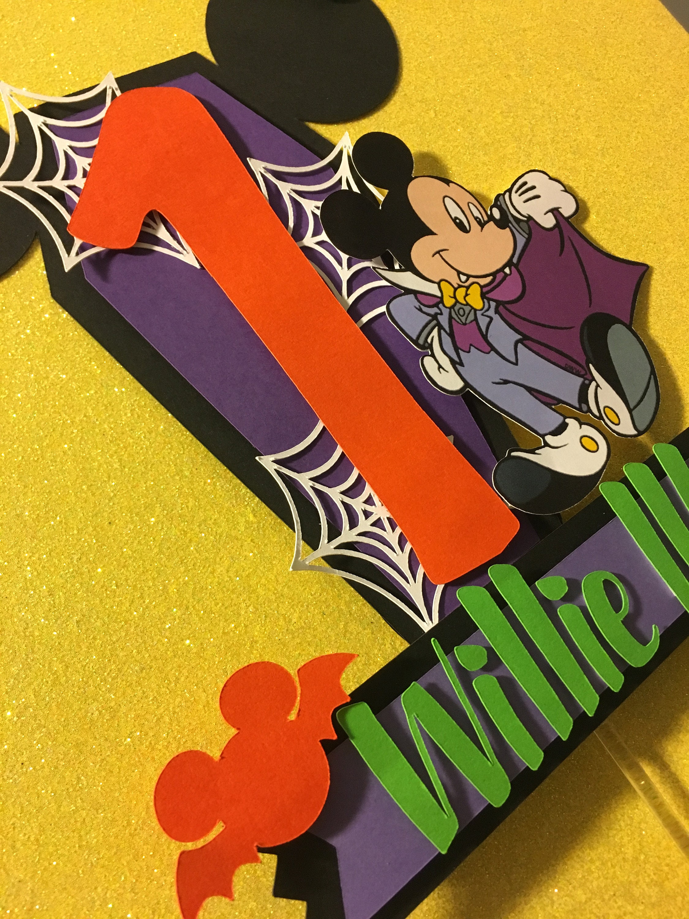 Mickey Inspired Vampire Cake Topper/mickey Vampire Etsy