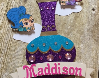 Shimmer and Shine Cake Topper: Genie Party Theme