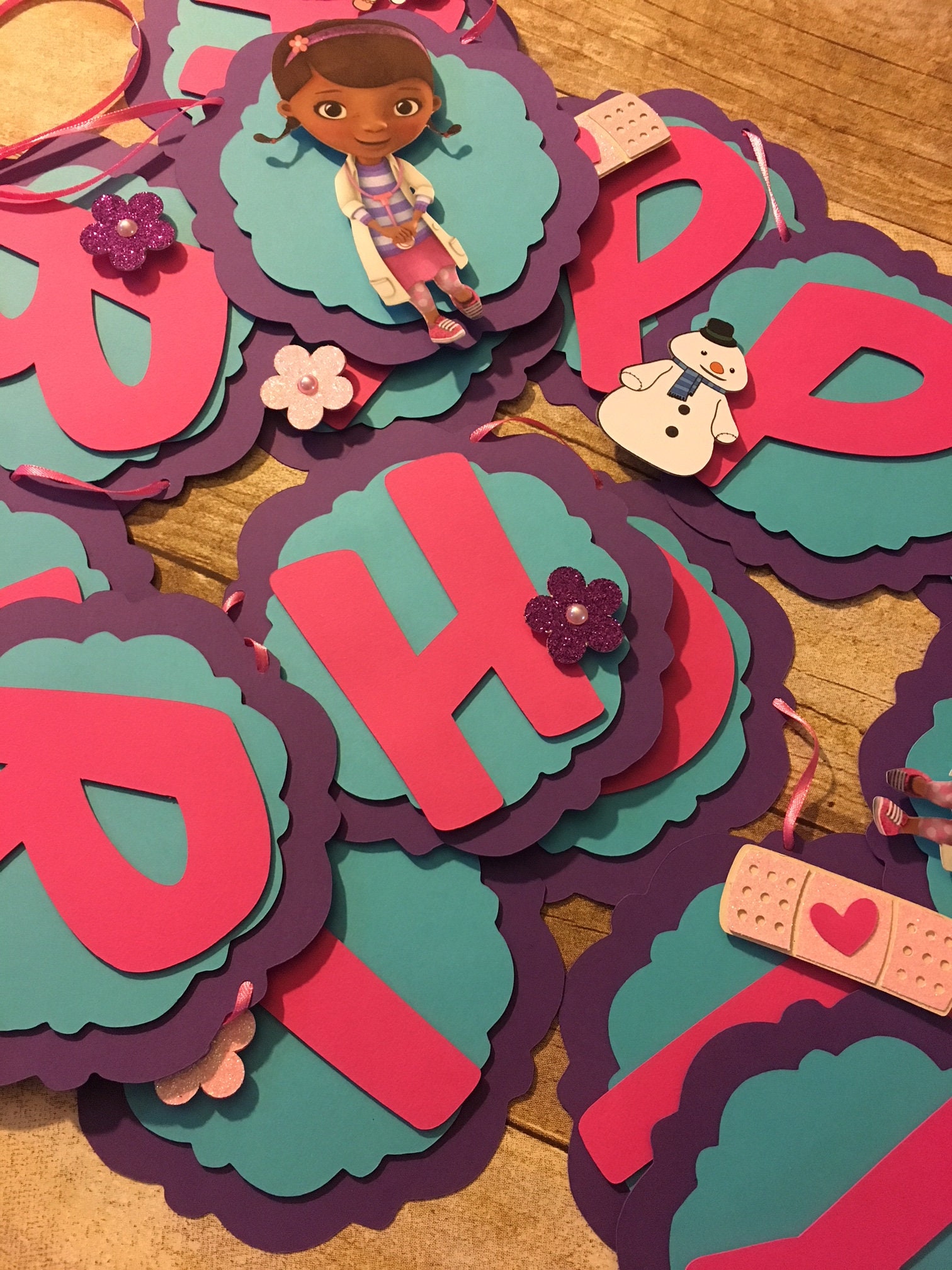 Doc Mcstuffins Birthday Banner: Party Decorations - Etsy, image size:1512x2016