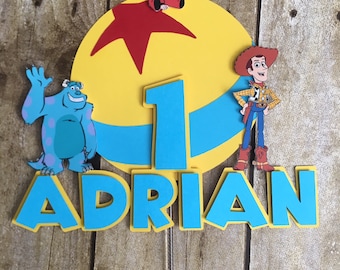 Pixar Cake topper/pixar party/pixar theme/pixar inpsired/pixar birthday/pixar decorations/pixar topper/cake topper/pixar ball topper