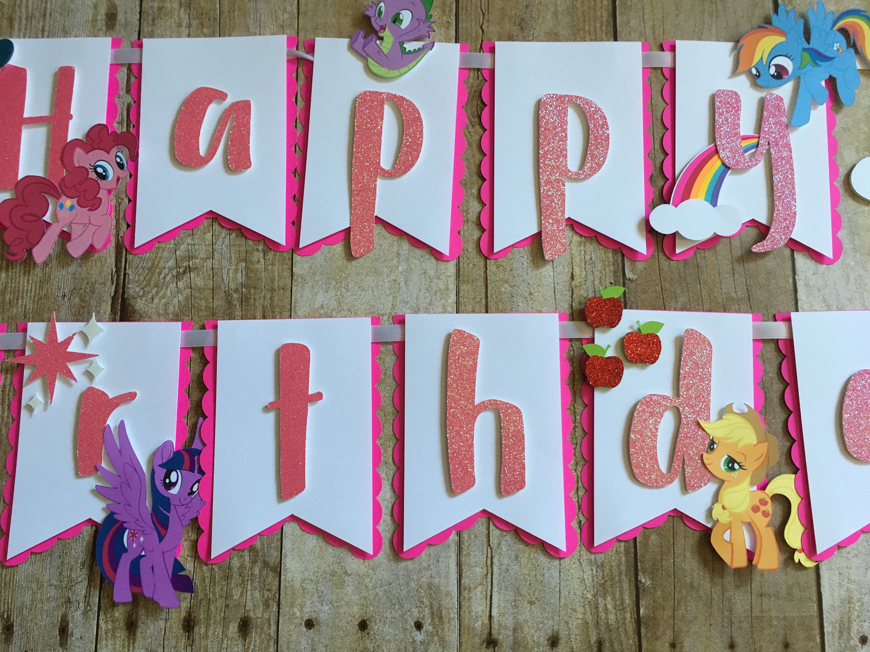 My Little Pony Birthday Banner/mlp/my Little Pony/birthday - Etsy