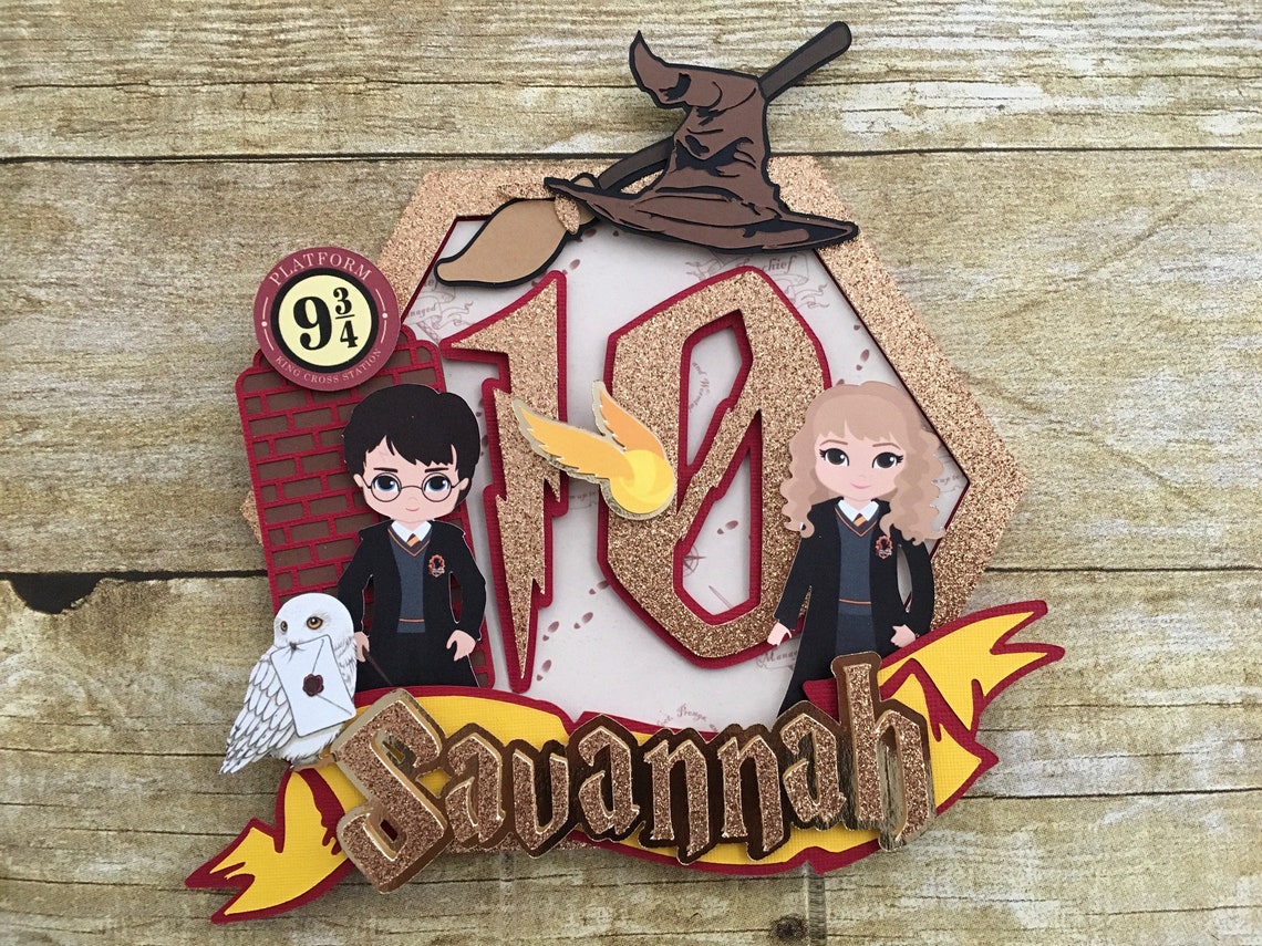 Harry Potter Cake Topper Etsy