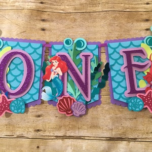The little mermaid Highchair banner
