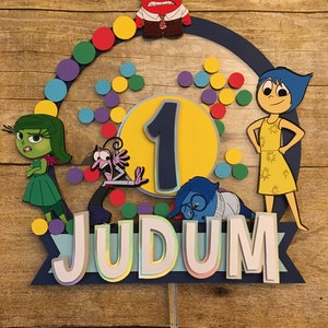 Inside out cake topper