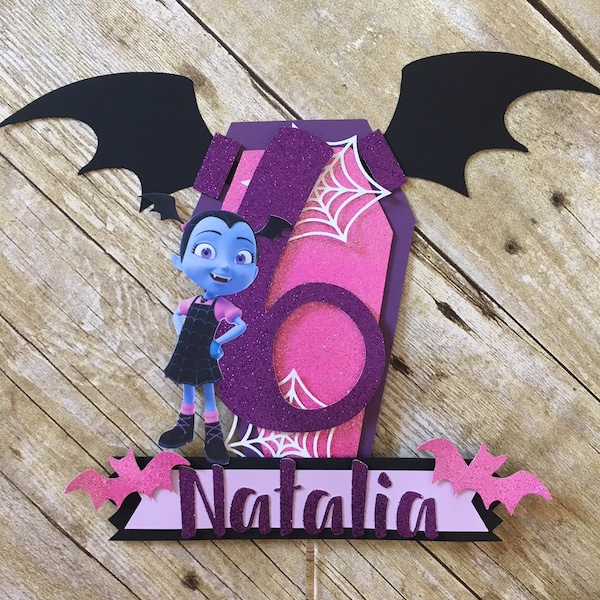 Vampirina inspired cake topper/vampirina party/vampirina theme/vampirina birthday/cake topper/vampirina decorations