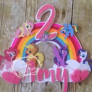My Little Pony Cake Topper/My little Pony Party/My little pony décor/pony party/girls party/pony cake topper/My little pony theme