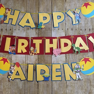 Toy Story Birthday Banner