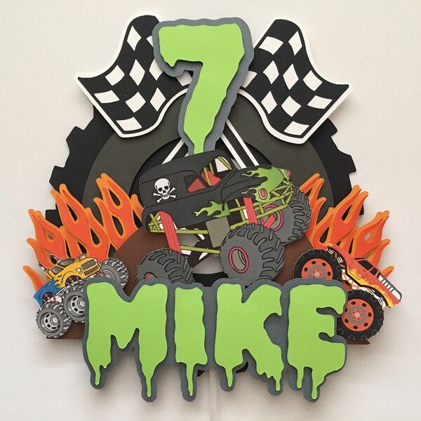 Monster Truck Cake Topper - Etsy