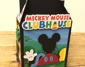 Mickey Mouse Clubhouse Favor Boxes: 3D Party Candy Boxes