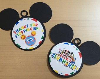 Mickey Mouse Clubhouse Favor Tags, Thank You Tags, Gift Tags ...