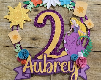 Tangled inspired cake topper