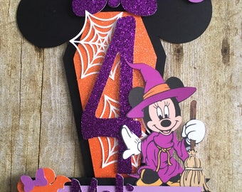 Minnie Mouse Witch Cake topper/Minnie Mouse/Minnie Cake topper/Cake Topper/ Minnie Witch