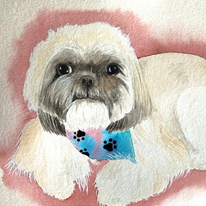 Custom Pet Portrait Watercolor Pet Painting Pet Gifts Pet Painting Personalized Pet Portrait Dog Cat Horse Painting Custom Pet Gift