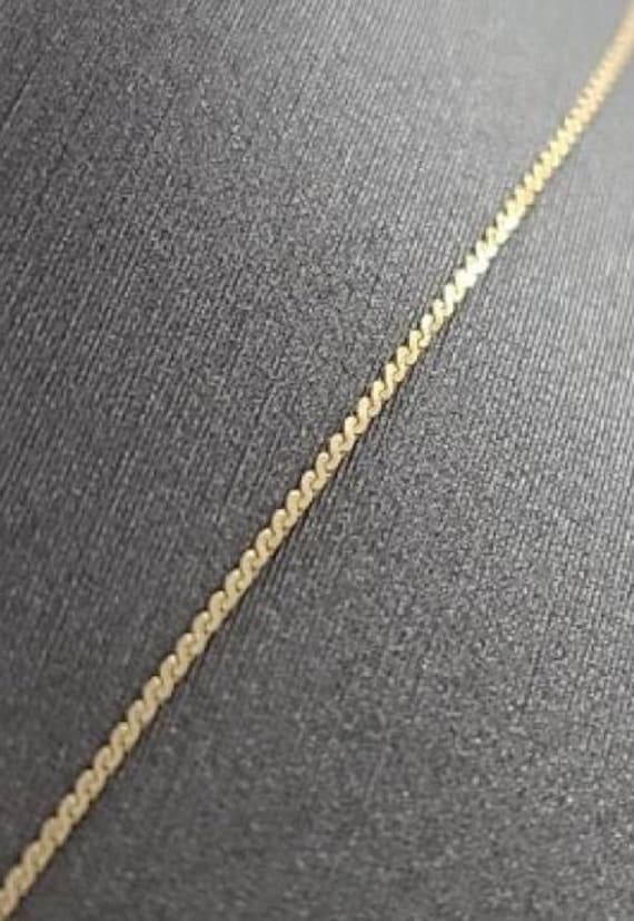 14K Yellow Gold Snake Chain 14" Necklace