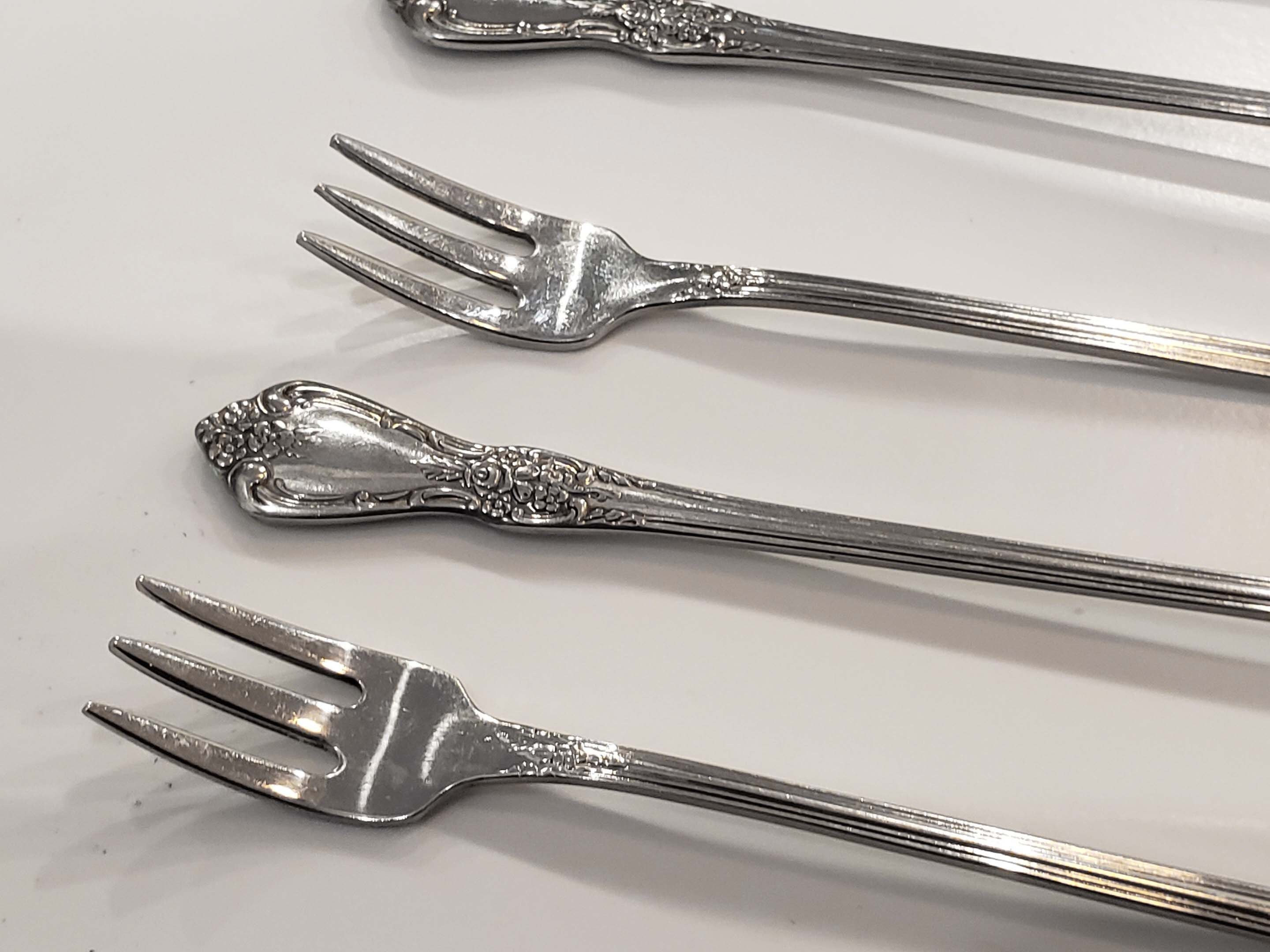 Oneida Cocktail Forks Set of 5 Stainless Steel Etsy