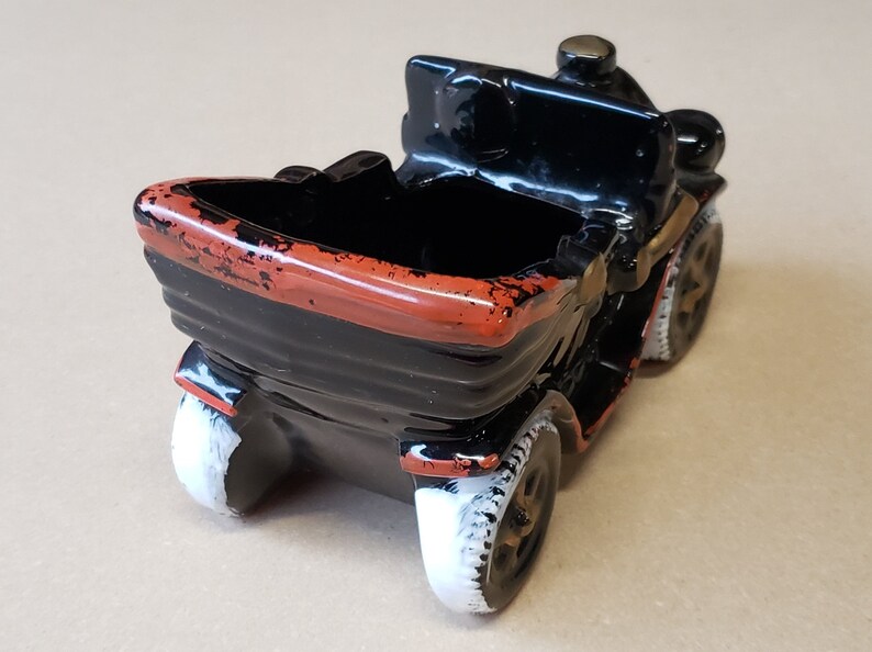 Vintage Model T Ford Planter Hand Painted Ceramic Made in Japan Rueben's 50's Kitsch image 4