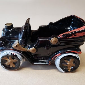 Vintage Model T Ford Planter Hand Painted Ceramic Made in Japan Rueben's 50's Kitsch image 2