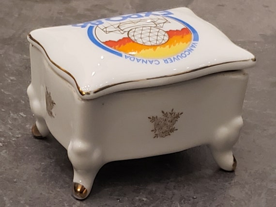 Vintage Expo 86 Trinket Box - World Fair Memorabi… - image 6