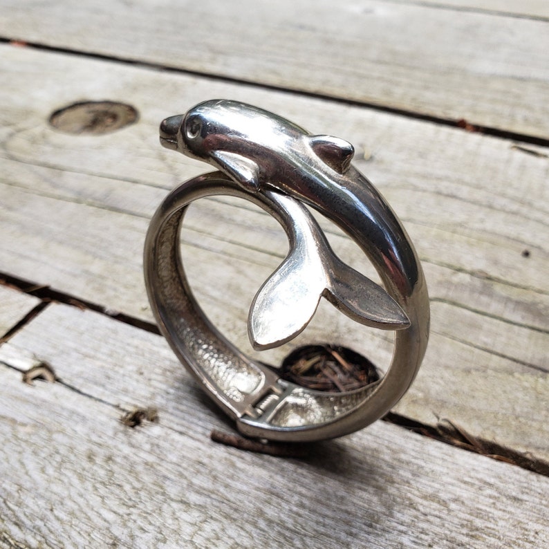 Sterling Silver Dolphin Bracelet Vintage Mexico 925 Solid Etsy