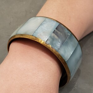 Vintage Barkhor Blue Mother-of-pearl 