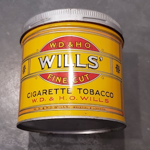 fine cut tobacco for cigarettes W.D. & HO Wills Fine Cut Cigarette Tobacco Tin - Excellent Condition