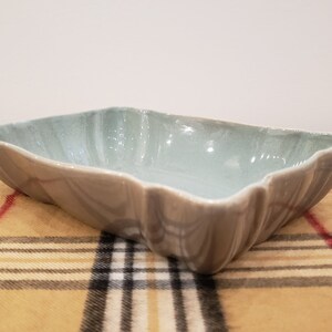 Mid Century Beauceware Planter Dish - Earl Grey and Seafoam Green -Made in Canada