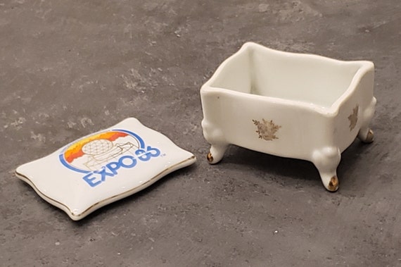 Vintage Expo 86 Trinket Box - World Fair Memorabi… - image 8