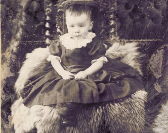 Crowchild // Victorian Child Portrait with Crow // Digital Collage // Modern Decor // Digital Download