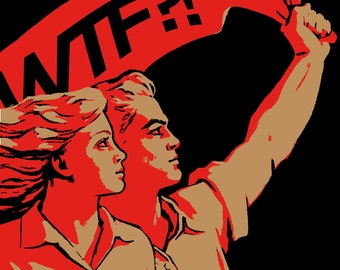 WTF // Printable Collage Print // Digital Download