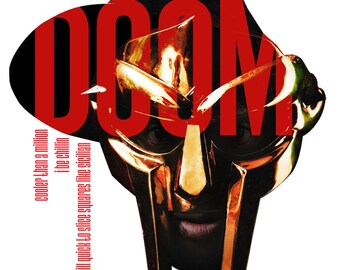 MF Doom // Printable Collage Print // Digital Download