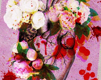 Bloody Valentine // Printable Collage Print // Digital Download