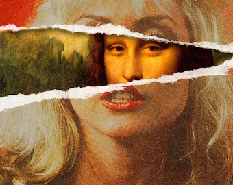Mona Blondie // Printable Collage Print // Digital Download