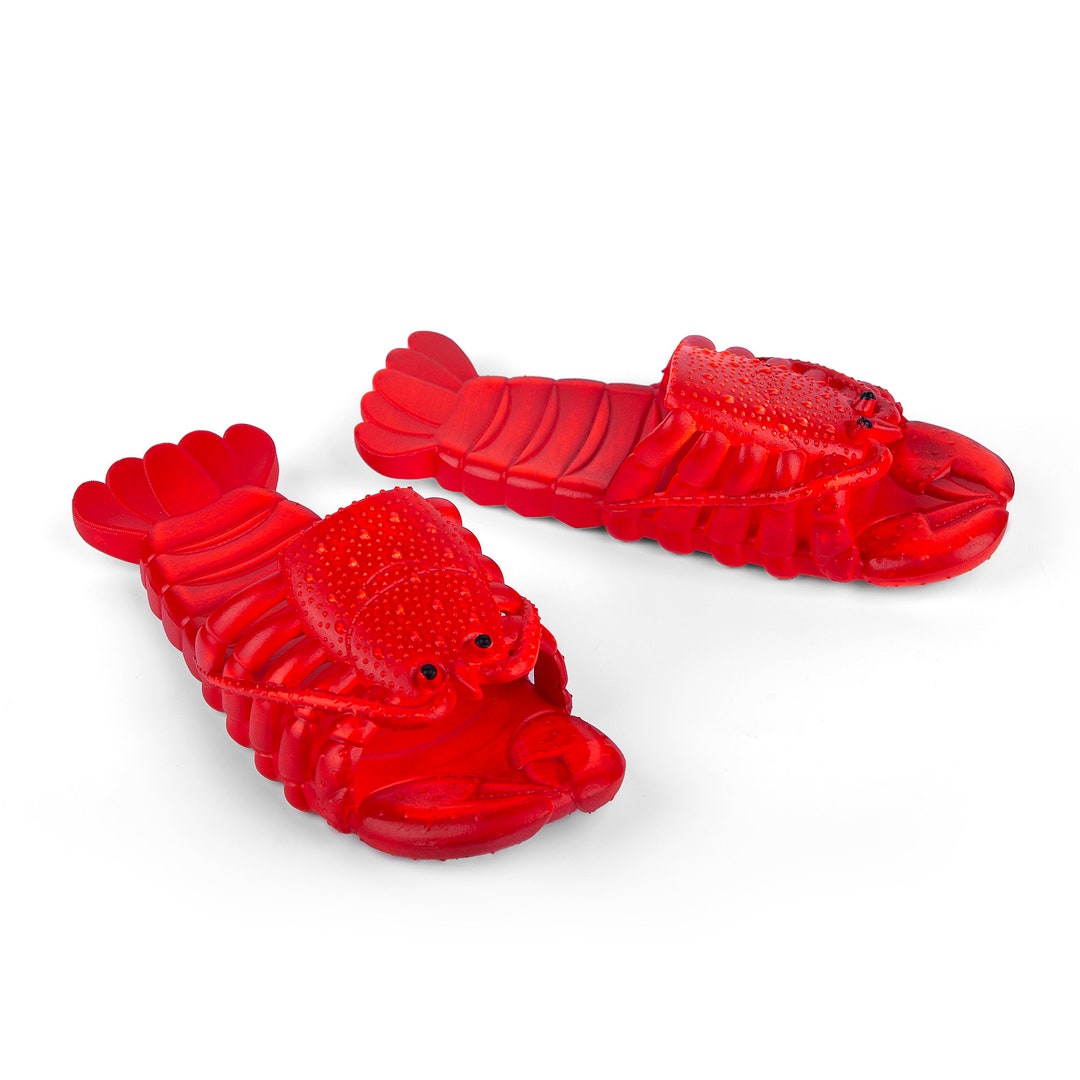 Coddies Lobster Slippers Sandals, Funny Gift, Pool, Beach and Shower