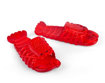 Pantoufles Homard Coddies | Sandales, cadeau amusant, chaussures de piscine, de plage et de douche | Hommes, femmes et enfants