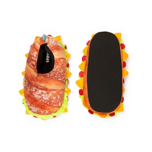 Coddies Sub Sandwich Slippers Bread Slippers, Funny Gift, Plush Slippers Men, Women & Kids image 3