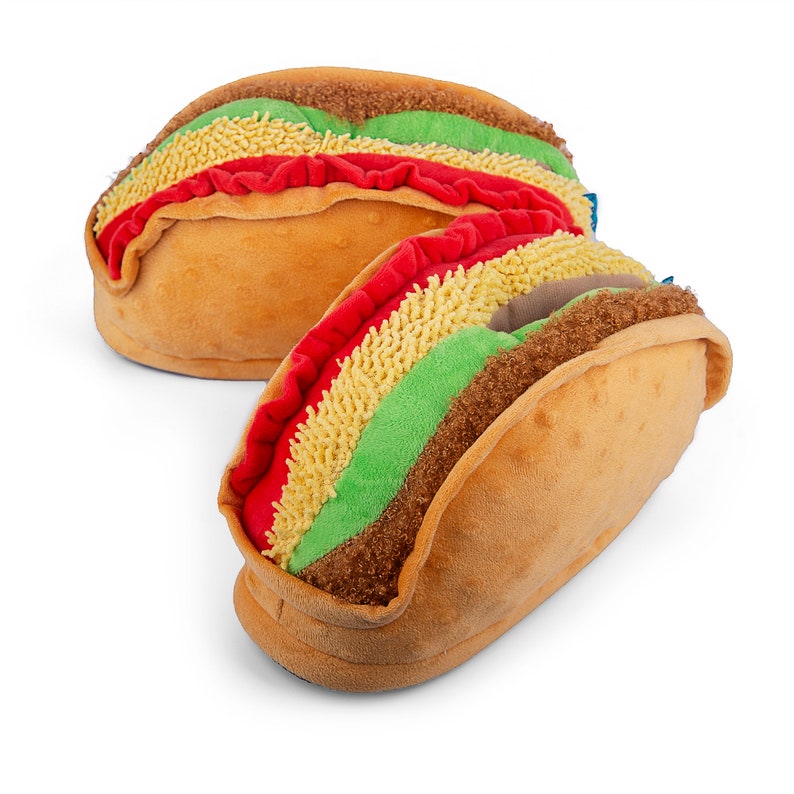 Coddies Taco Slippers  Christmas Gift Unisex Funny Slippers image 1