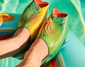 Bass Fish Slides Coddies Fish Sandals Coddies Fish Flip Flops