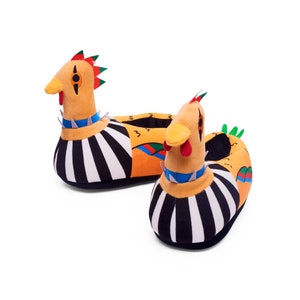 Coddies Punk Chicken Slippers | Novelty Gag Gift, Bird Shoes, Funny Slippers | Men, Women & Kids