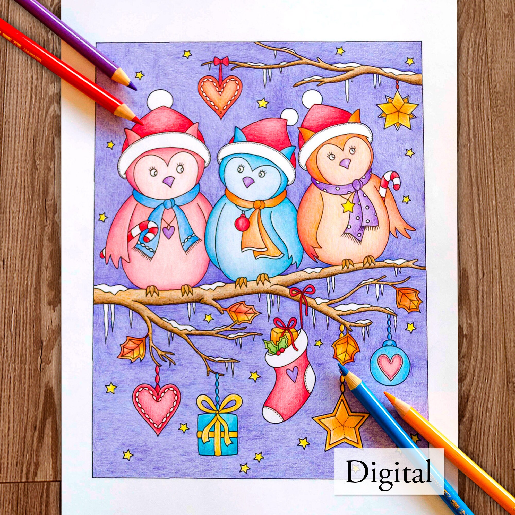 MERRY CHRISTMAS - Volume 2 — coloring book cover