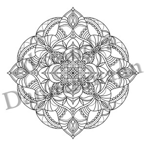 Printable Digital Coloring Book for Grownups, Magical Mandalas 2, Adult Coloring, Hand Drawn Coloring Pages Download, Alexandra Dannenmann image 8