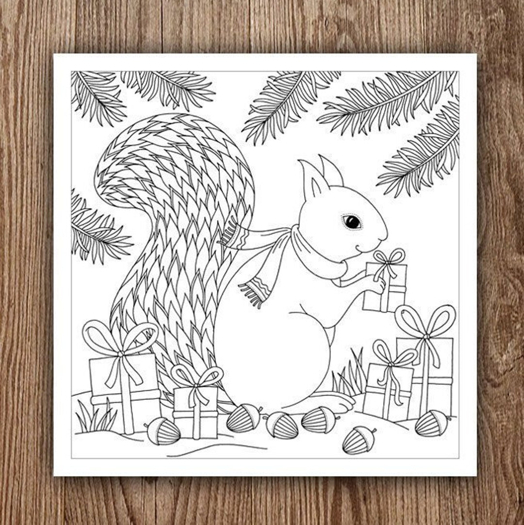 Printable Digital Coloring Page for Grownups MERRY CHRISTMAS - Etsy
