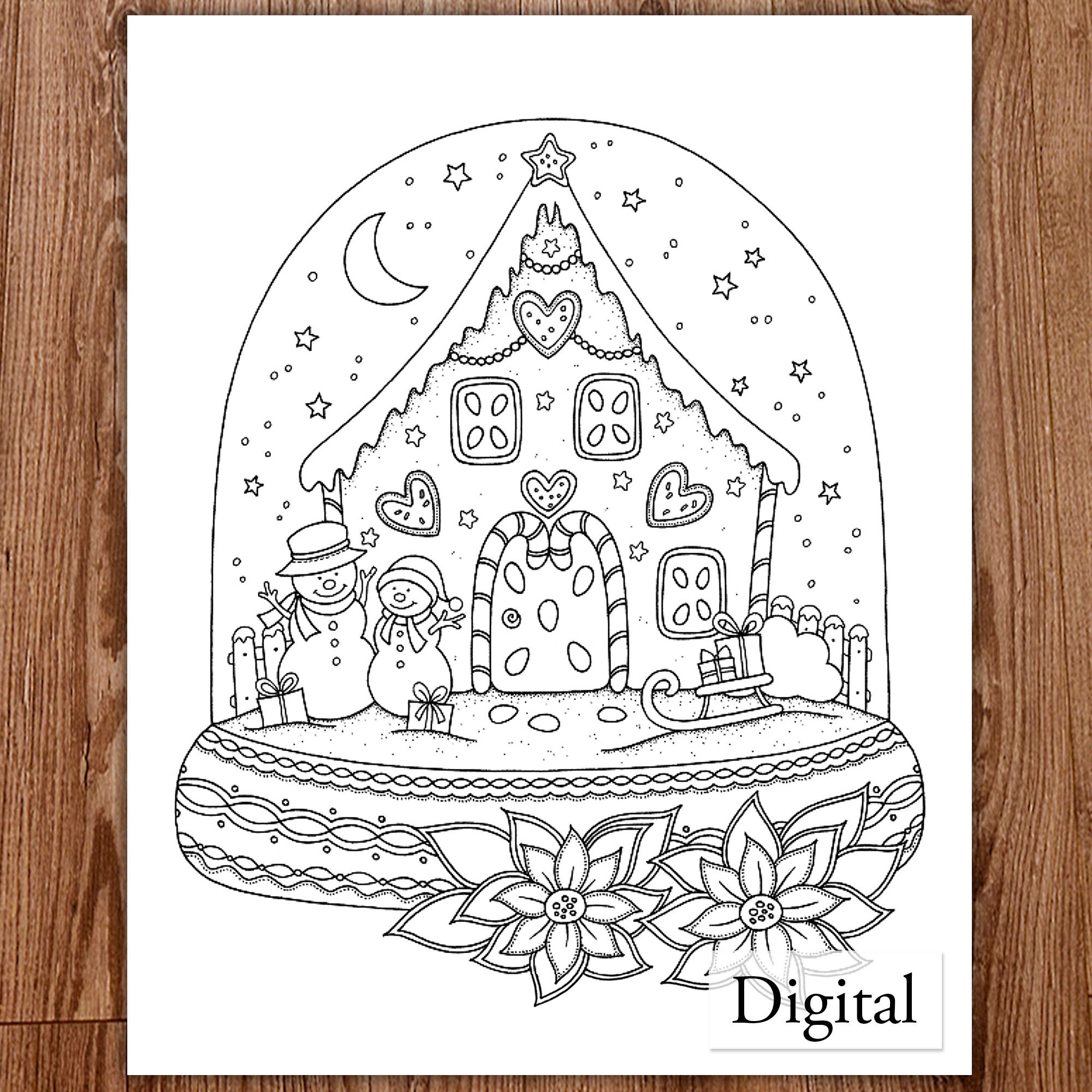printable-digital-coloring-page-for-grownups-merry-christmas-volume-2-hand-drawn-adult-coloring-page-download-alexandra-dannenmann-etsy