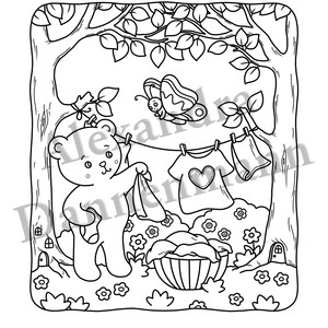 Alexandra Color In Printable Digital Adult Coloring Book,