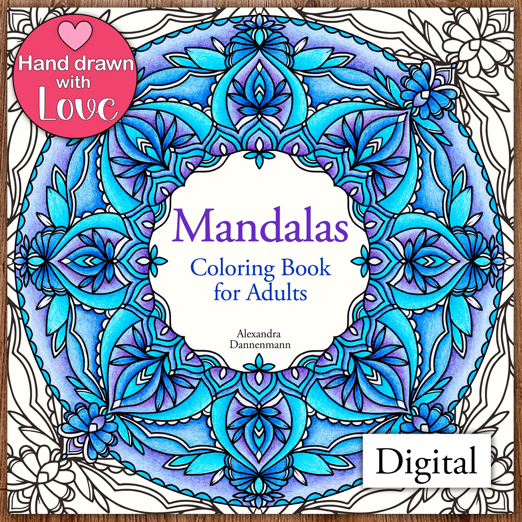 Mandalas for Grownups 1 — coloring book cover