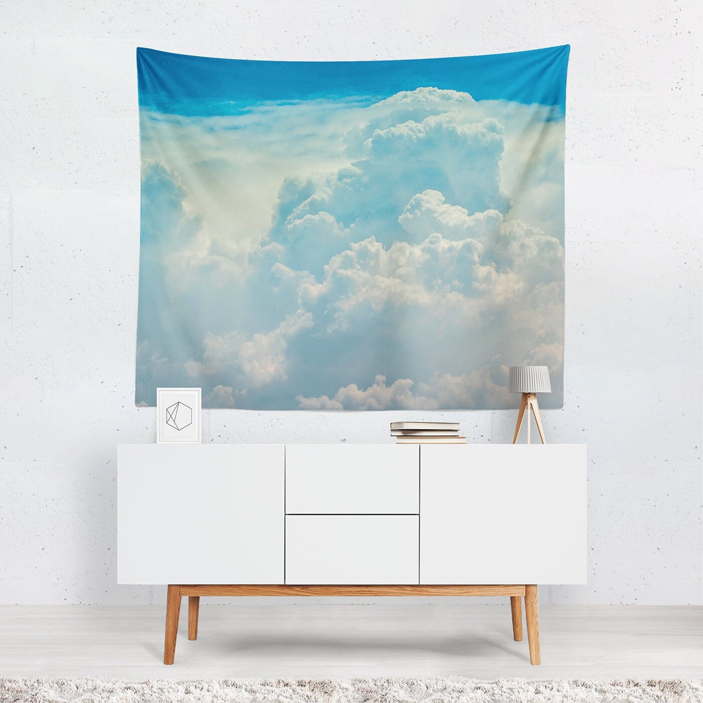 Sky Tapestry Sky Wall Tapestry Cloud Tapestry Cloud Wall Etsy